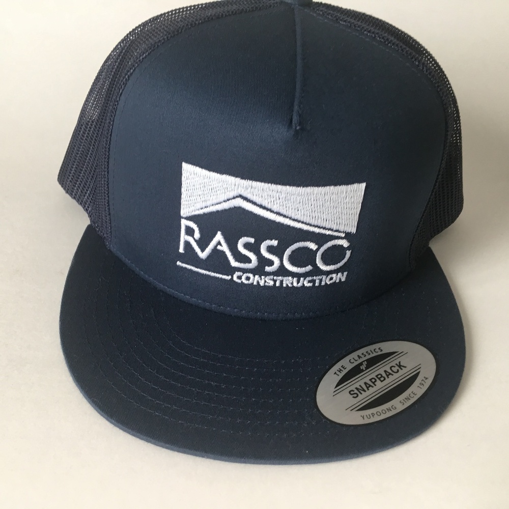 Rassco Construction Mesh Snap Back Trucker Hat Cap
